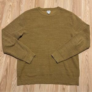 J. Crew Men's Size Large Rugged Cotton Waffle Long Sleeve Sweater